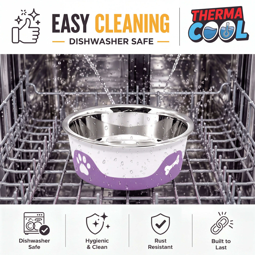 ThermaCool Dog Bowl - Grape
