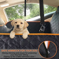 Waterproof Dog Car Seat Cover Hammock Black Nylon