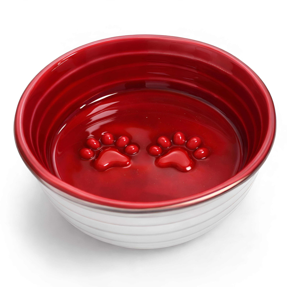 The Poppy Collection Dog Bowl - Red