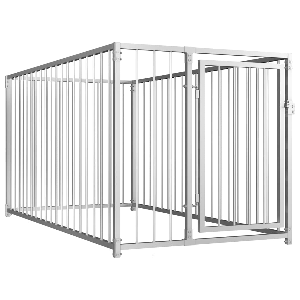 NNEVL Outdoor Dog Kennel 100x200x100 cm