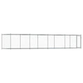 NNEVL Dog Cage with Door Grey 8x2x1.5 m Galvanised Steel