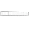 NNEVL Dog Cage with Door Grey 10x2x1.5 m Galvanised Steel