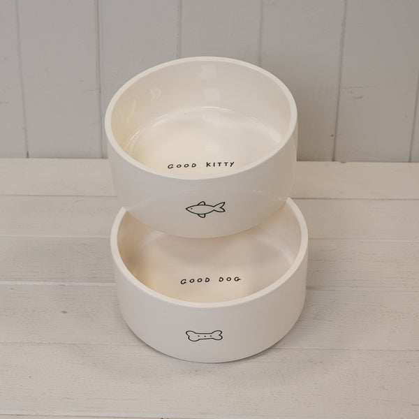 Dog Bone Ceramic Pet Bowl.